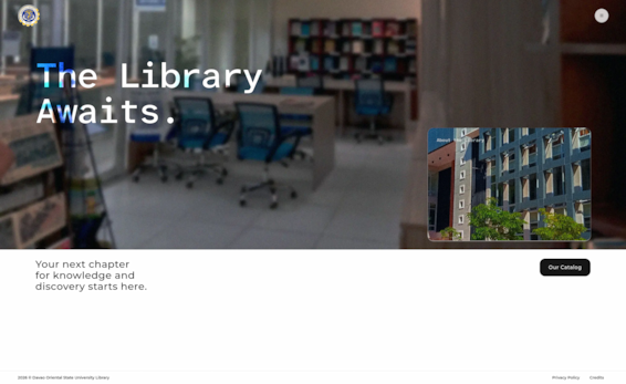Davao Oriental State University Library project preview